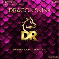 DR Strings Dragon Skin+ Electric Quantum Nickel DEQ-9 Light 9-42