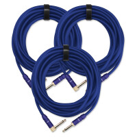 Set de 3 cables para instrumentos Pronomic Trendline INST-6B, 6 m en azul