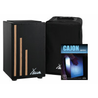 XDrum Cajon Primero Negra inkl. Cajonschule und Tasche