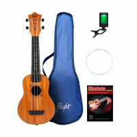 Flight TUS53 Mahogany Travel Sopran Ukulele Set