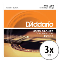 D'Addario EZ900 Extra Light 3x Set