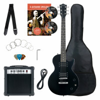 Rocktile Banger's Pack single cut guitare électrique, 7 pièces Black