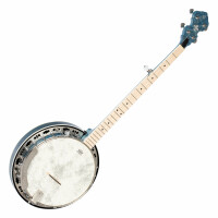 Ortega OBJE400TBL 5-String Banjo Transparent Blue - Retoure (Zustand: sehr gut)