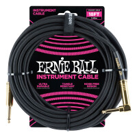 Ernie Ball 6086 Instrumentenkabel 5,49 m Schwarz