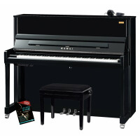 Kawai Aures 2 K-300 E/P SL Klavier Schwarz Hochglanz Set