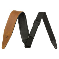 Fender 2" Right Height Leather Strap Cognac