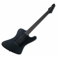 ESP LTD Phoenix-7 Baritoneh: Black Metal / Black Satin