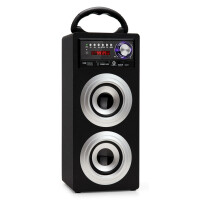 Beatfoxx Beachside altavoz Bluetooth portable USB, SD, AUX, AM/FM plata