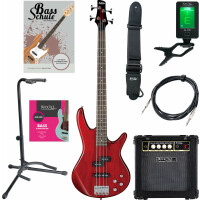 Ibanez GSR200-TR E-Bass Transparent Red Starter Set