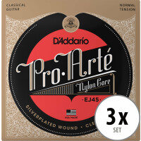 D'Addario EJ45 Pro-Arté Nylon 3x Set