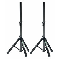 Pronomic SPS-5S Soporte bajo para altavoz en acero Set de 2