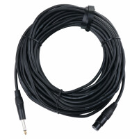 Pronomic Stage XFJ-20 cable micrófono clavija -XLR/Klinke 20 m negro