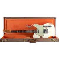 Fender Custom Shop 1960 Telecaster Custom Heavy Relic Aged Olympic White over Chocolate 3-Tone Sunburst