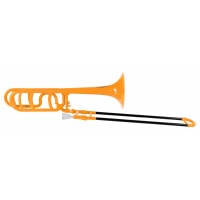 Classic Cantabile MardiBrass kunststof Bb/F trombone oranje