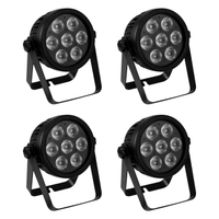 Eurolite LED 7C-7 Silent Slim Spot Set De 4