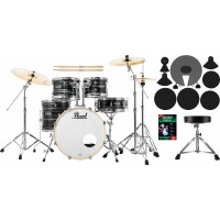 Pearl Export EXX705NBR/C778 Drumkit Graphite Silver Twist Beginner Set