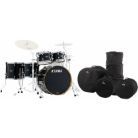 Tama MBS52RZS-PBK Starclassic Performer Shellkit Piano Black Set inkl. Taschen