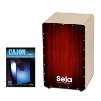 Sela Varios Cajon Red SET inkl. Cajonschule - B-Ware mit kleinen Schönheitsfehlern