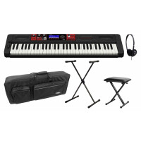 Casio CT-S1000V Casiotone Keyboard Schwarz Deluxe Set