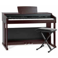 FunKey DP-2688A BM Digitalpiano braun matt Economy Bank Set