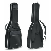 Rocktile Klassik-Gitarrentasche Deluxe - gepolstert mit Rucksackgarnitur Schwarz