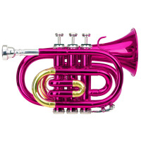 Classic Cantabile Brass TT-400 zaktrompet in Bb pink