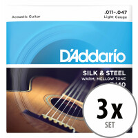 D'Addario EJ40 Silk & Steel 3x Set