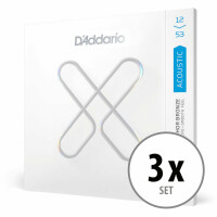 D'Addario XS Phosphor Bronze 12-53 Light 3x Set