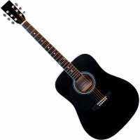 Classic Cantabile WS-10BK-LH Westerngitarre schwarz Linkshänder-Modell - Retoure (Zustand: gut)