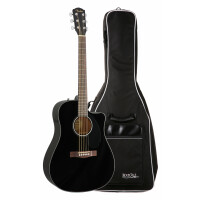 Fender CD-60SCE Westerngitarre Black Gigbag Set