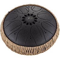 Meinl Sonic Energy MOSTD1BK Medium Octave Steel Tongue Drum Schwarz H-Moll  - Retoure (Zustand: sehr gut)