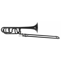 Classic Cantabile MardiBrass kunststof Bb/F trombone zwart