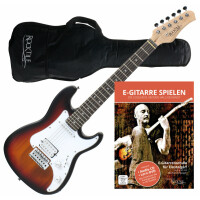 Rocktile Sphere Junior Guitarra eléctrica 3/4 Sunburst con método de aprendizaje