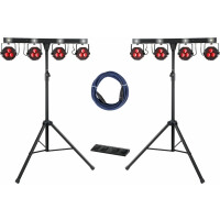 Showlite LB-4390 LED Komplettanlage RGB Licht System 2x Set