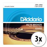 D'Addario EZ910 Light 3x Set