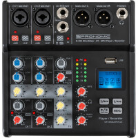 Pronomic B-403 Mini-Mixer mit Bluetooth® und USB-Recording - Retoure (Zustand: sehr gut)