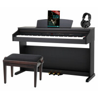 Classic Cantabile DP-50 RH Digitale Piano Rozenhout Set met Pianobank en Hoofdtelefoon