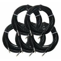 Pronomic Stage INSTS-10 cable de clavija jack 10 m estéreo, set de 5x