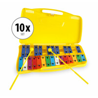 10 x SET Classic Cantabile GSG-25 Glockenspiel Soprano cromatico