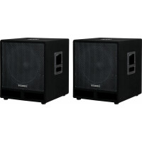 McGrey PAS-115 15" Passiv-Subwoofer 1200 Watt 2x Set