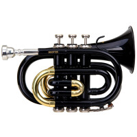 Classic Cantabile Brass TT-400 Tromba tascabile pocket Brass Sib ottone nera