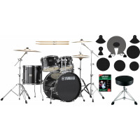 Yamaha Rydeen RDP2F5 Drumset Black Glitter Beginner Set