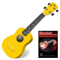 Classic Cantabile US-100 YE Sopran-Ukulele Gelb Set inkl. Lernheft