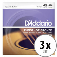 D'Addario EJ26 Custom Light 3x Set