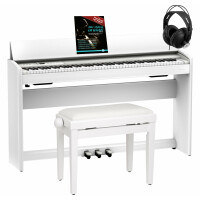 Roland F701-WH Digitalpiano Weiß Home Set