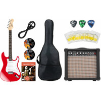 Shaman Element Series STX-100R E-Gitarre rot Starter Set