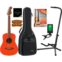 Fender California Standard Redondo Mini Table En Épicéa Fiesta Red Pack De Démarrage