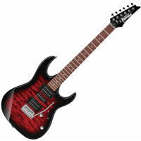 Ibanez GRX70QA-TRB Transparent Red Burst