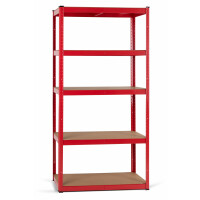 Stagecaptain Heavyrack Lagerregal Holzböden Rot, max. 875 kg