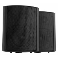 Dos altavoces de pared Pronomic USP-660 BK HiFi de 240 vatios en negro